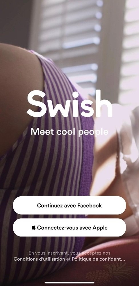 page accueil swish